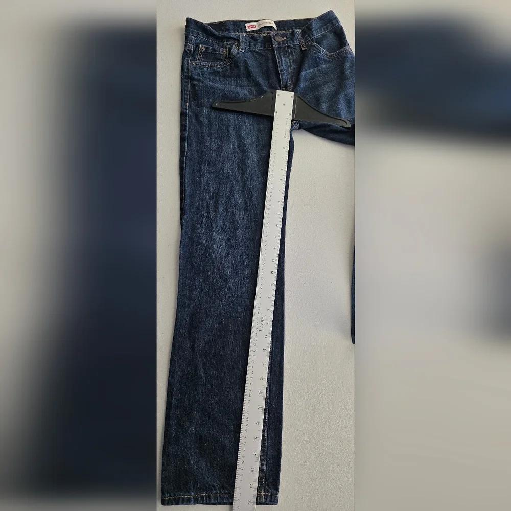Levi Strauss 514 Straight Leg Denim Dark Indigo Blue Minimalist Core Indie Skate - Picture 13 of 13